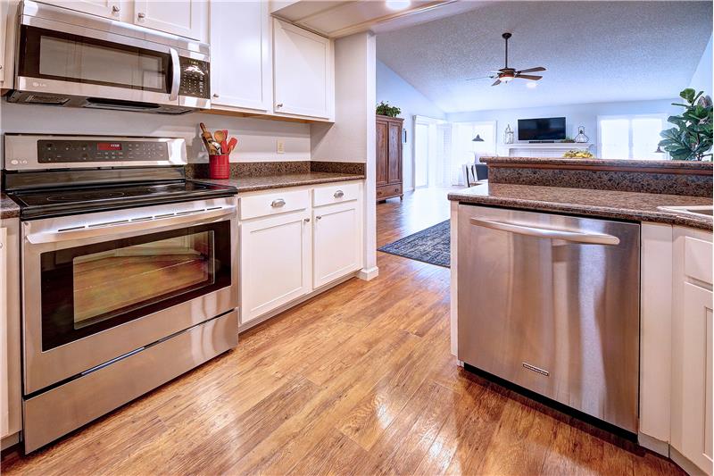 Stainless steel appliances are included!