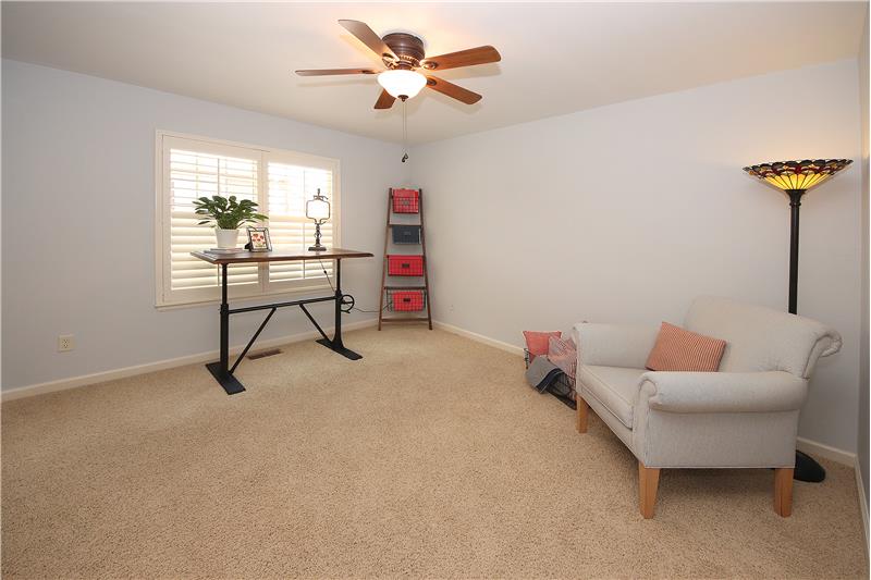 Bedroom 2 with ceiling fan