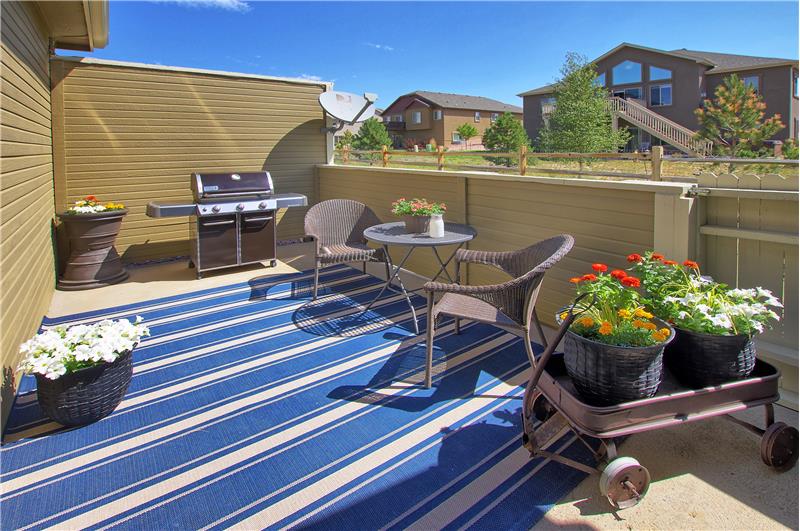 9x18 back patio is perfect for relaxing after a long day!