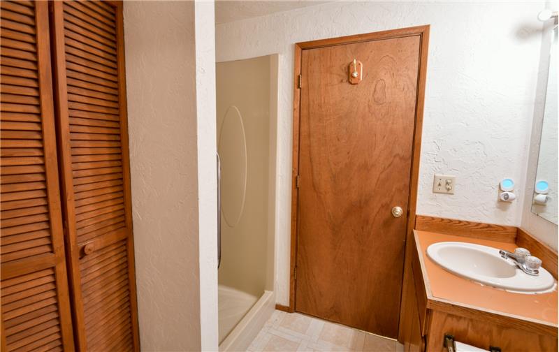 More storage and the shower are pictured!