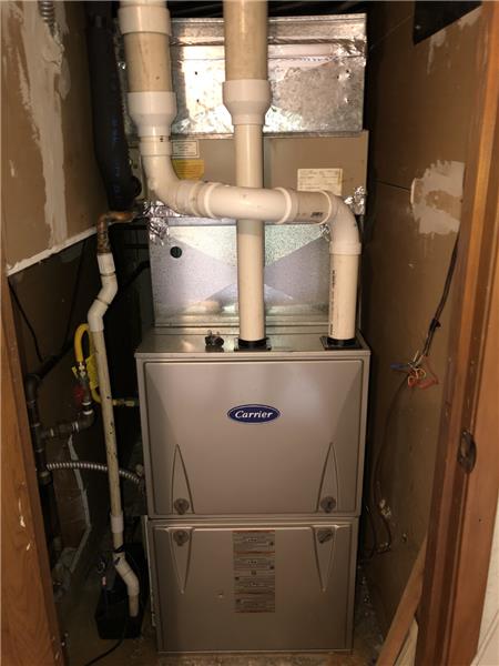 Newer hot water heater.