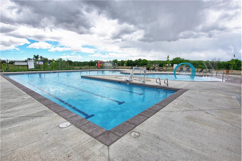 Community pool with children's splash zone