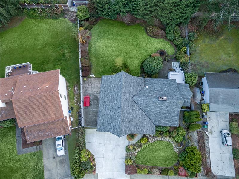 Another Drone Photo showing the House and Property.