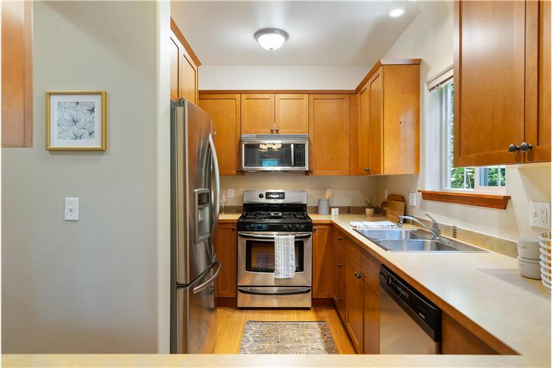 Stainless Steel Appliances in the kitchen