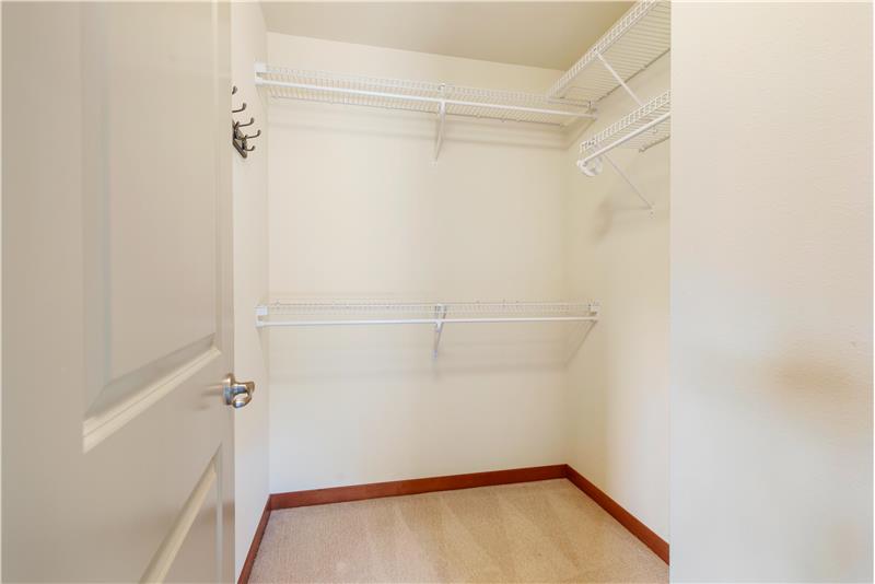 Hello spacious walk-in closet!