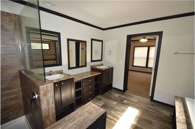 Master bath  His/Her Vanity