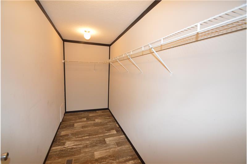 Master walk-in closet