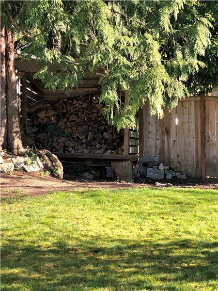Wood shed so you won't run out of wood while enjoying your firepit!