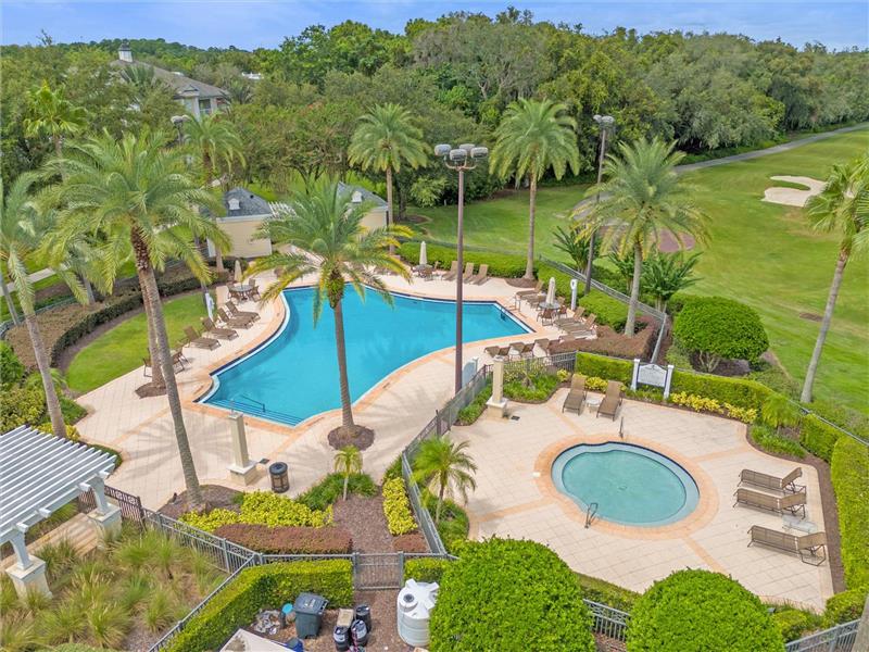 Aerial View Pool