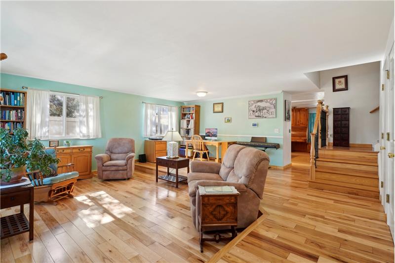 Hickory hardwood flooring on all levels except basement