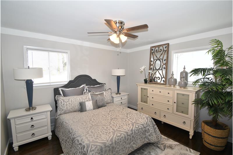 Master Suite-Wood Floors-Ceiling Fan