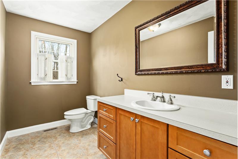 1/2 Bath on 1st Floor
