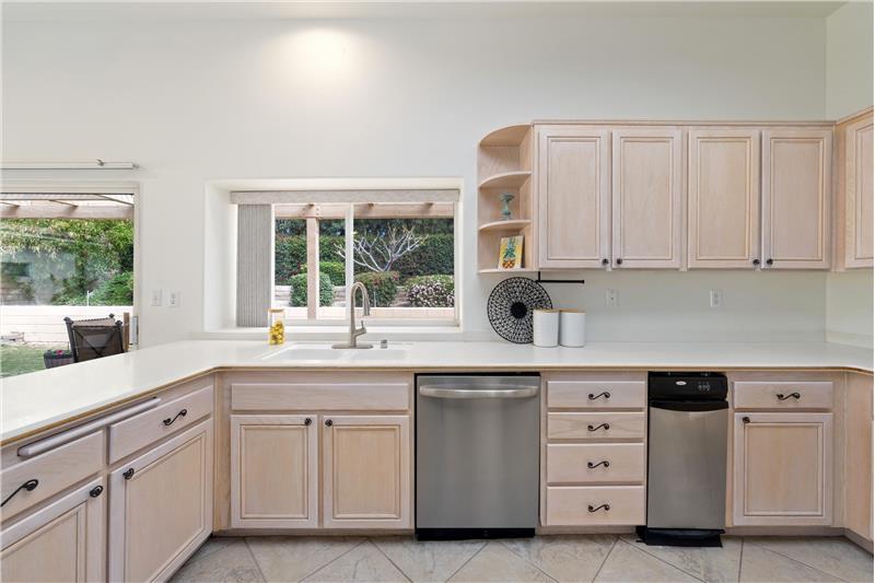 Kitchen with Corian Counters