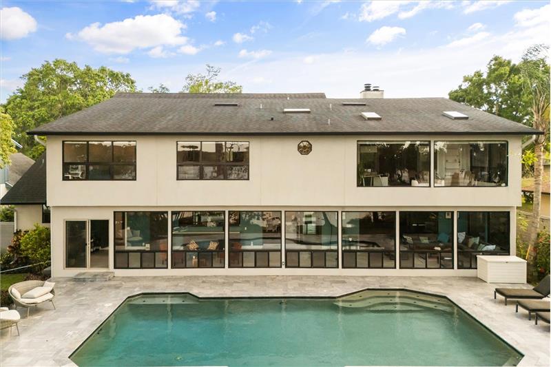 Exterior Back Wall of Windows