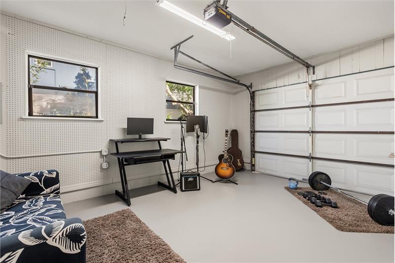 Garage-part is being used a music room