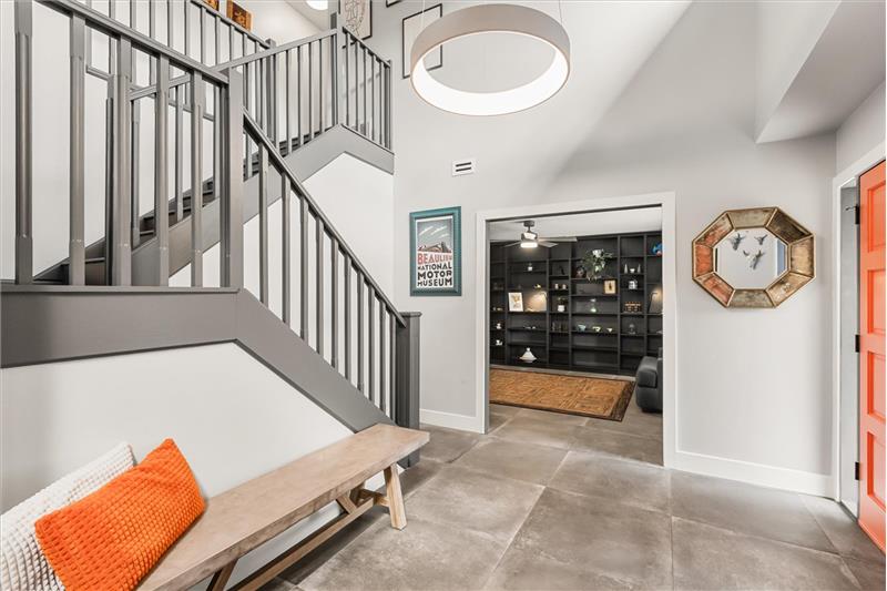 Foyer looking towards library/office