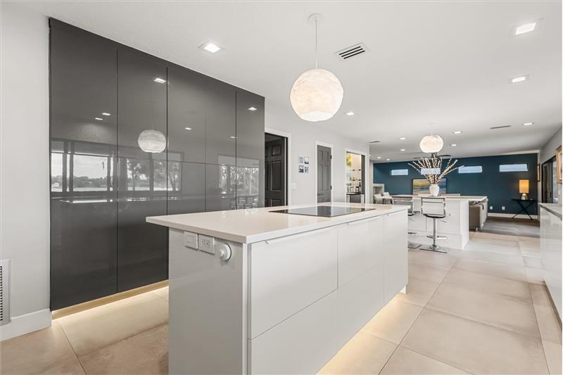 Kitchen Wall of Pantry Cabinets