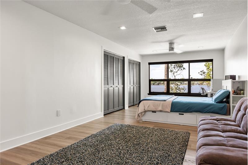 Bedroom 3 with Lake Views