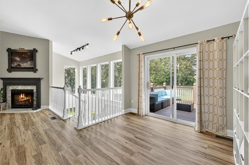 Dining room looking to deck