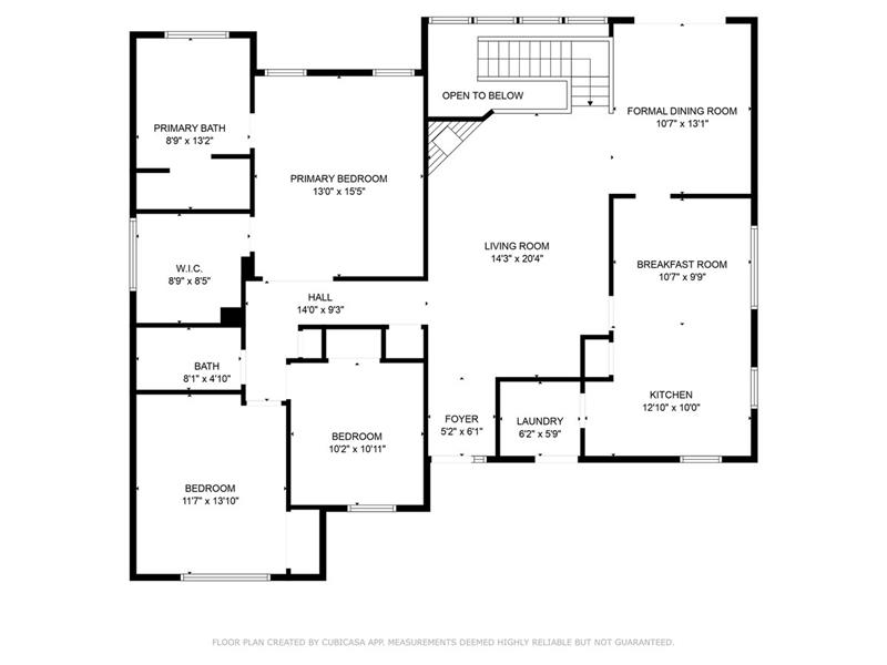 Floor plan main level