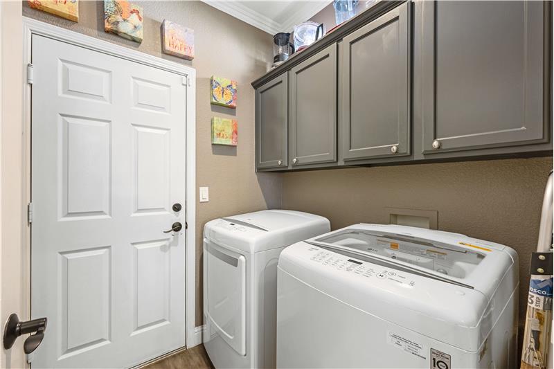 Laundry Room with large pantry closet