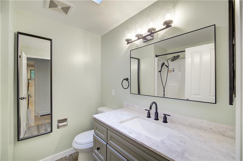 Updated Hall Bathroom Shower and Tub not shown