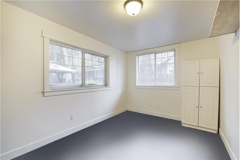 Entry to 4th bedroom, overlooking patio