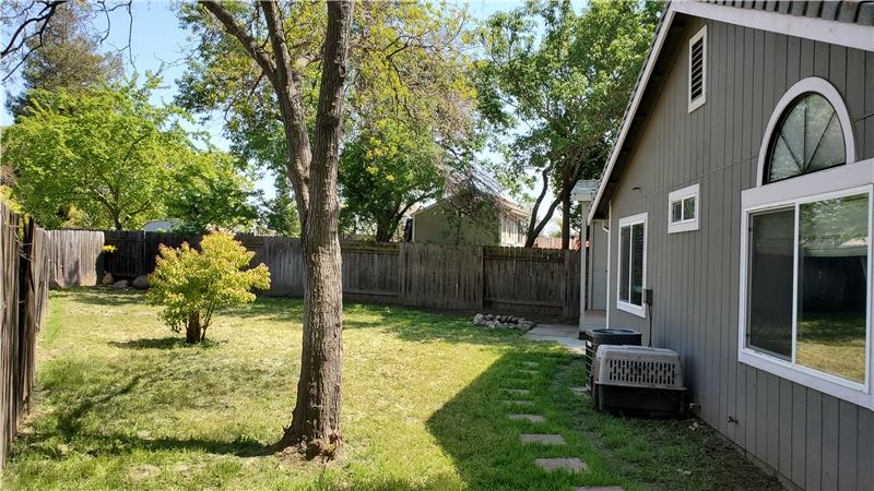 The Large Backyard Has Room for Family Parties