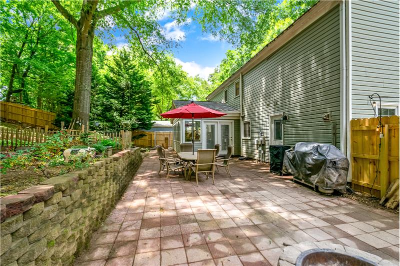 Plenty of room for barbecuing, al fresco dining and entertaining.