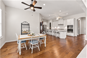 Spacious breakfast area easily seats 6-8 and is ideal for daily meals and casual entertaining.