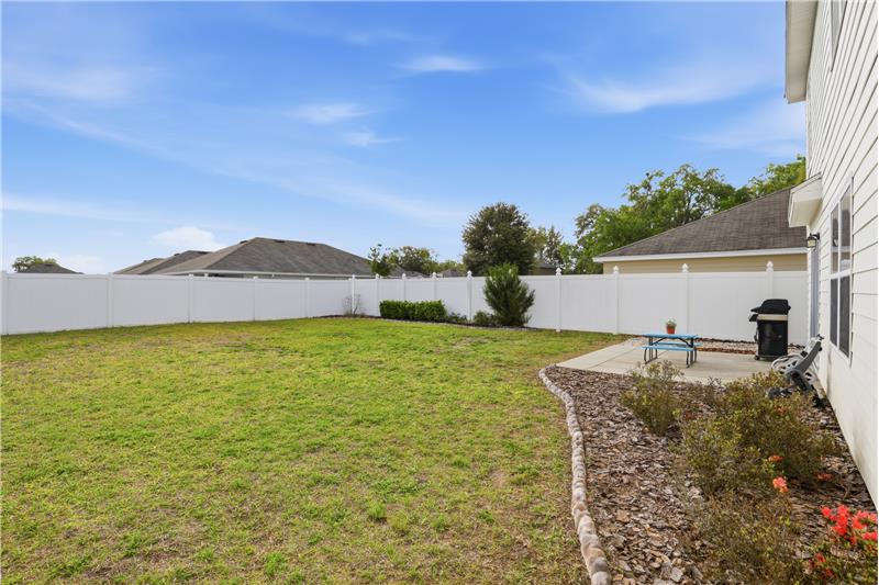 Fenced Back Yard