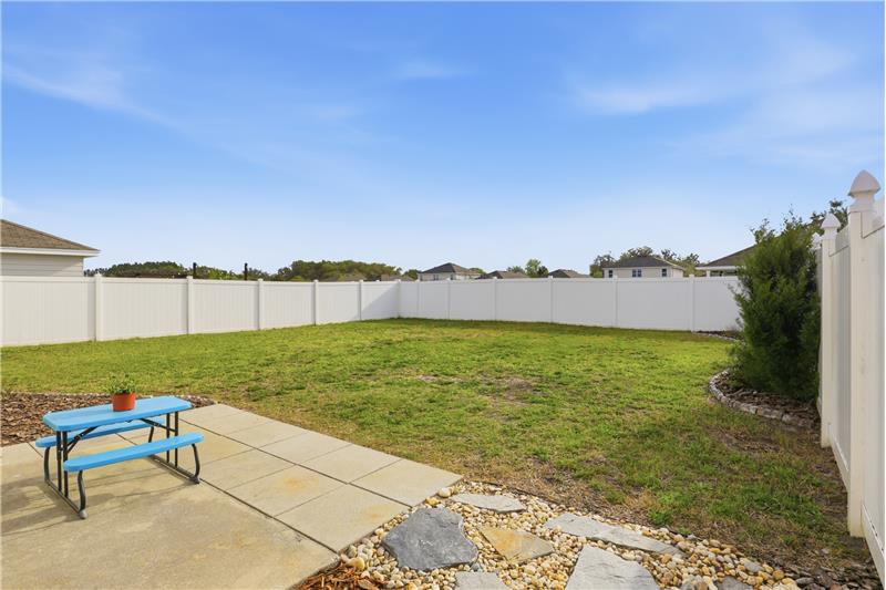 Plenty of Space in Back Yard