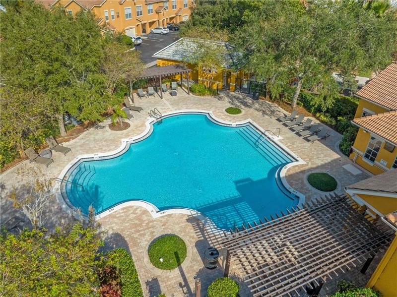 Aerial View Pool