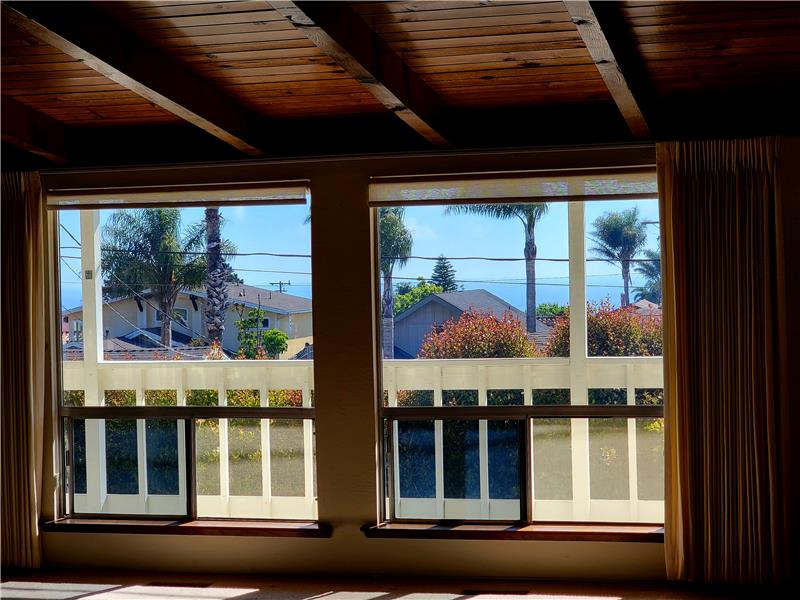 View as you walk into the Living Room. Gotta love a house where you can see the ocean from the front door!