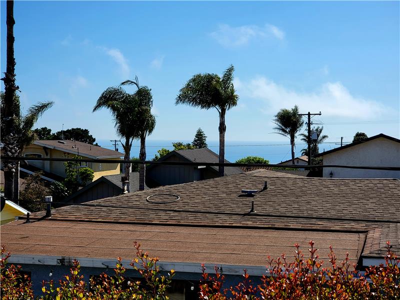 Ocean view from deck in front of Living Room!