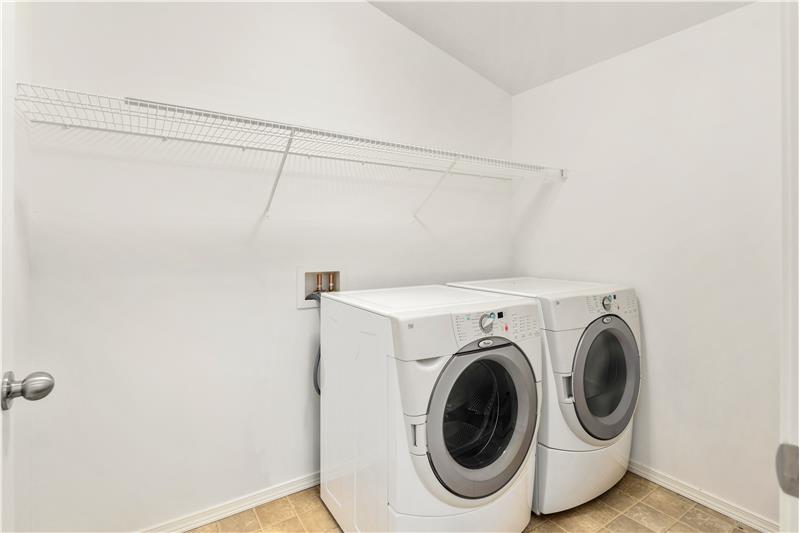 Laundry Room is HUGE. Its on the Upper Level