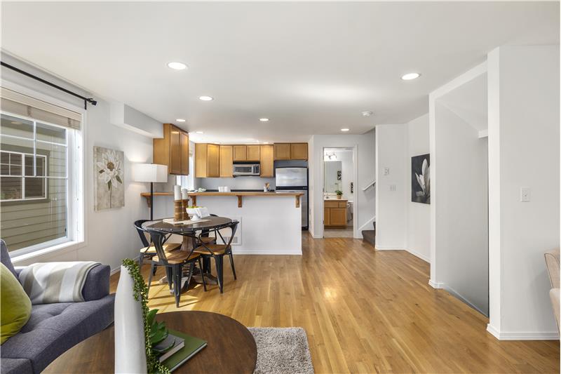 Real Hardwoods on this main level