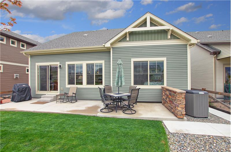 Expanded backyard patio to enjoy outdoor relaxation