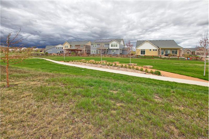 Open space and miles of trails behind this beautiful home