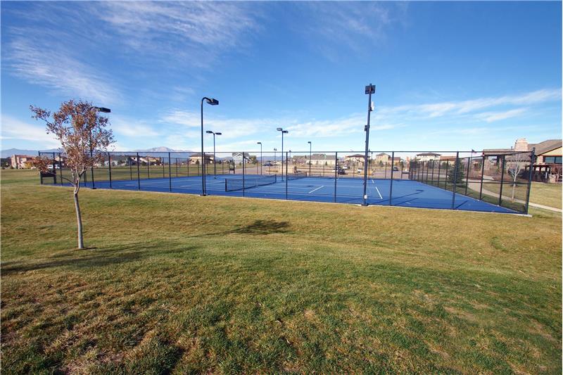 Community tennis courts