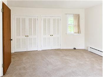 Master Bedroom with Wall of Closets