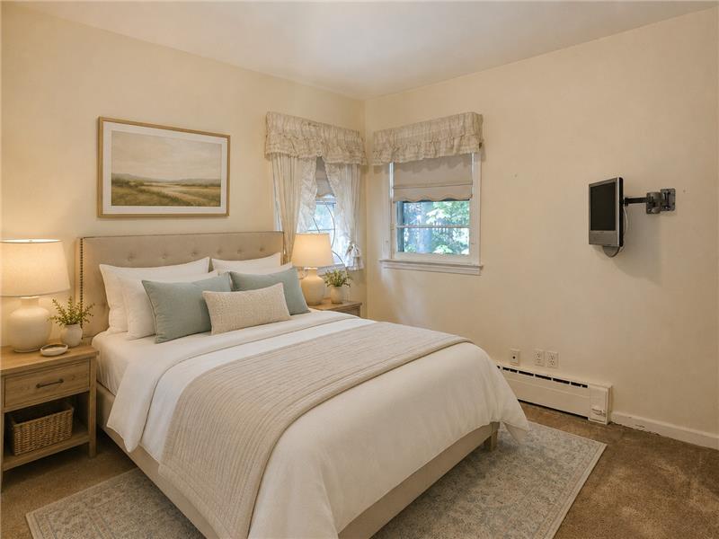 Virtually Staged Bedroom, 1 of 5 Bedrooms