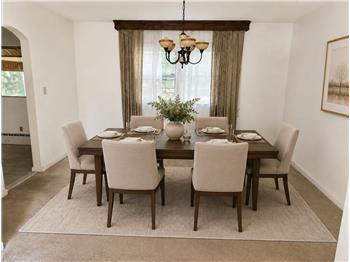 Virtually Staged Dining Area