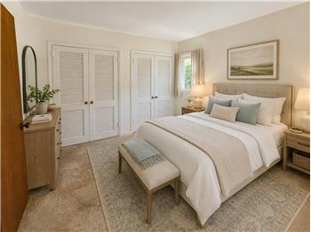 Virtually Staged Master Bedroom