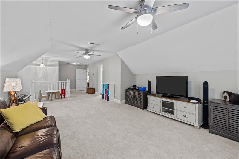 Bonus room is fantastic flex space... use it as a play room, an exercise room, crafts room... the possibilities are endless.