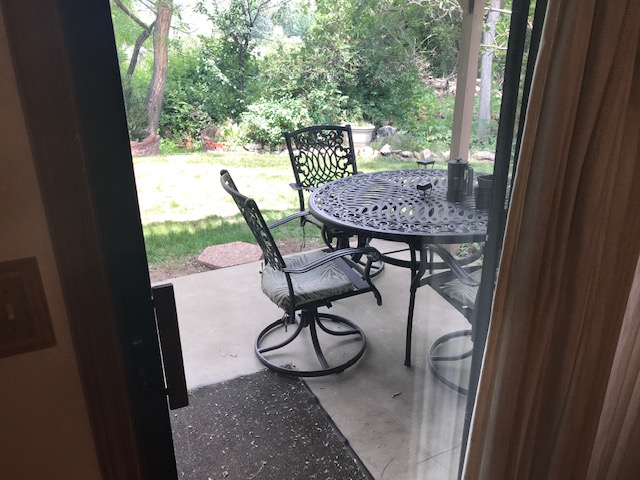 Patio viewed from family room