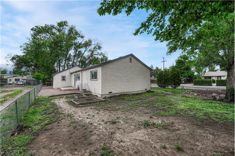 Side yard. So much potential to design this space how you want!