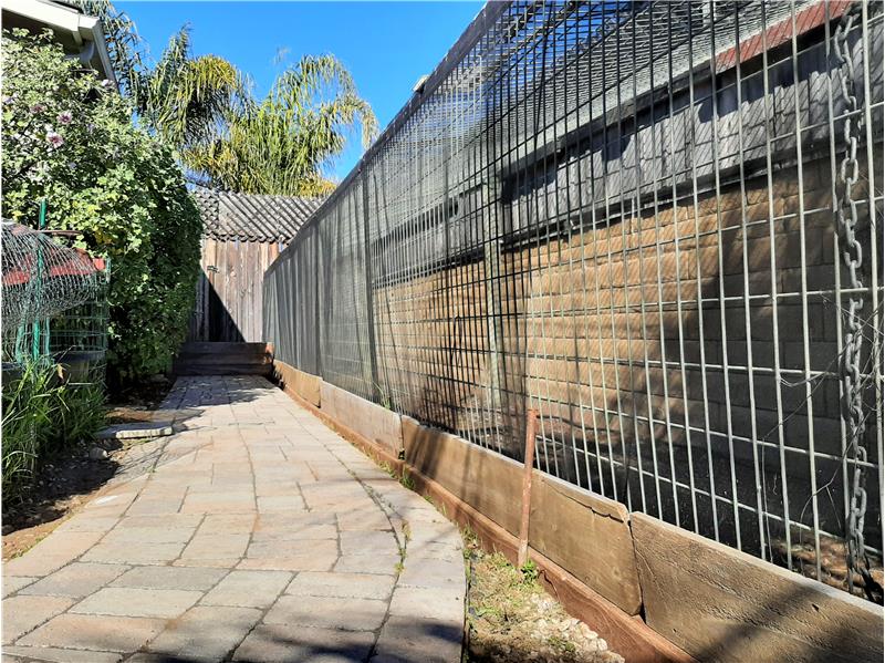 The Eastern facing stone wall is a fully enclosed garden!