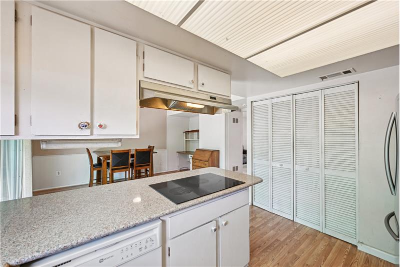 Behind those bifold doors is the laundry closet