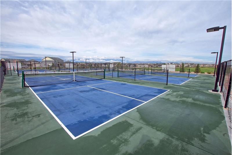 Community pickle ball courts